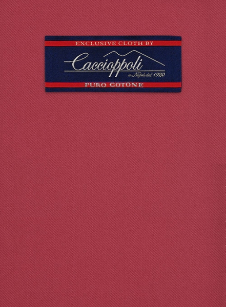 Caccioppoli Cotton Gabardine Tango Red Suit