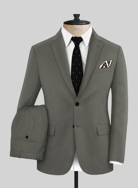 Scabal Olive Wool Suit