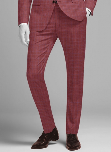 Napolean Tonia Red Wool Pants