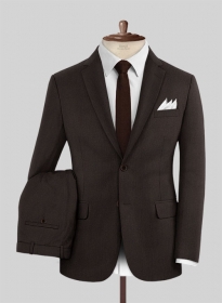 Napolean Brown Birdseye Wool Suit