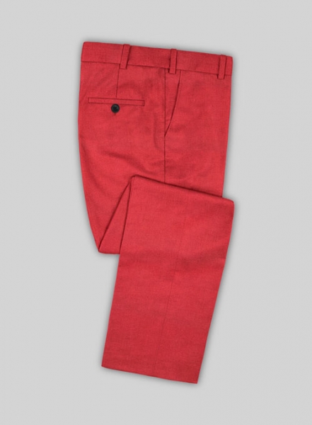 Scabal Scarlet Red Wool Suit