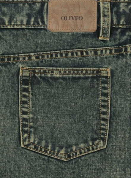 Mud Blue Denim Jeans - Blast Wash