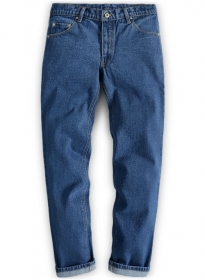 Classic Heavy Blue Stone Wash Jeans