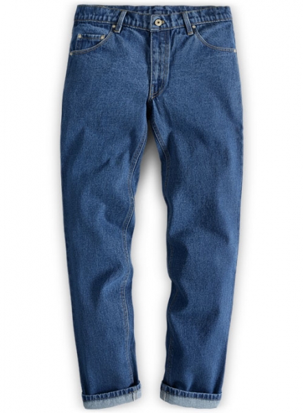 Classic Heavy Blue Stone Wash Jeans