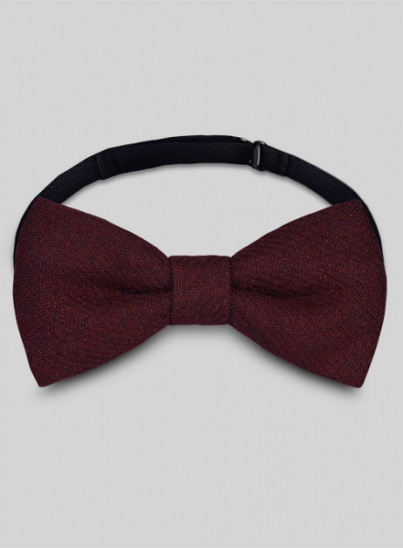 Tweed Bow - Dark Wine Heavy