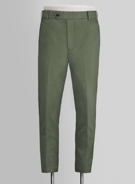 Olive Green Cotton Suit