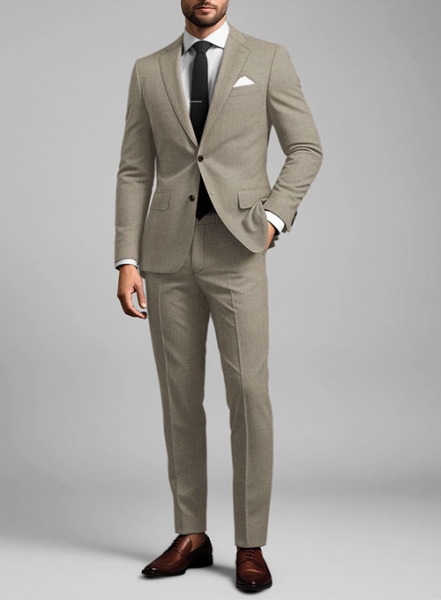 Reda Worsted Beige Pure Wool Suit