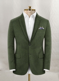 Reda Basket Green Pure Wool Jacket