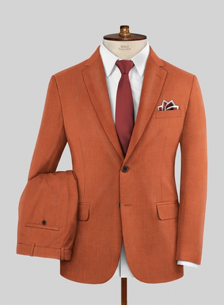 Napolean Runway Orange Wool Suit