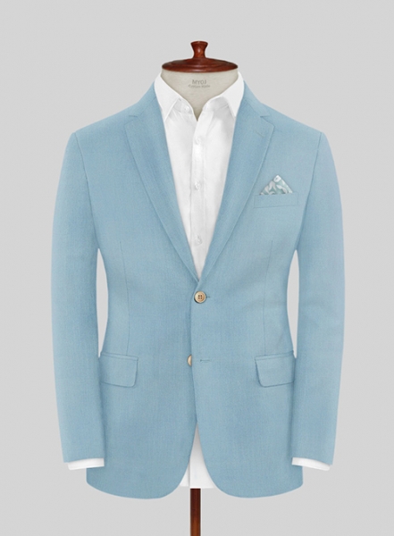 Scabal Sky Blue Wool Jacket