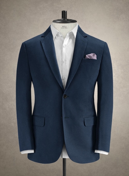 Caccioppoli Cotton Cashmere Royal Blue Suit