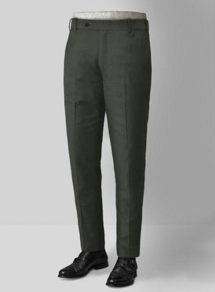 Napolean Military Green Wool Suit