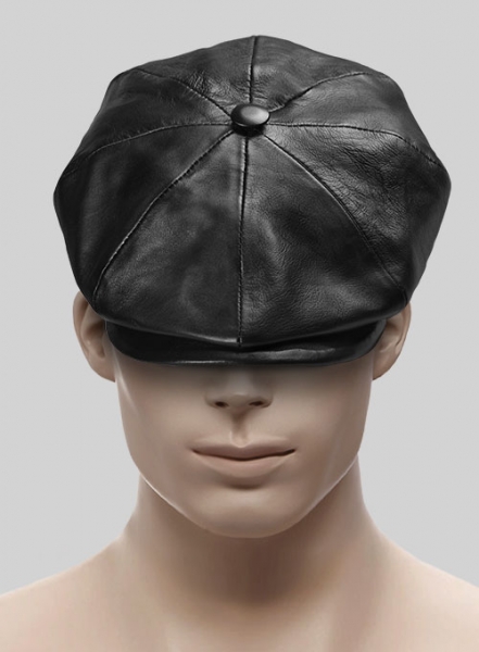 Newsboy Leather Cap