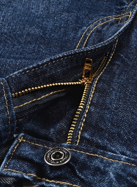 The Blue Indigo Wash Whisker Jeans