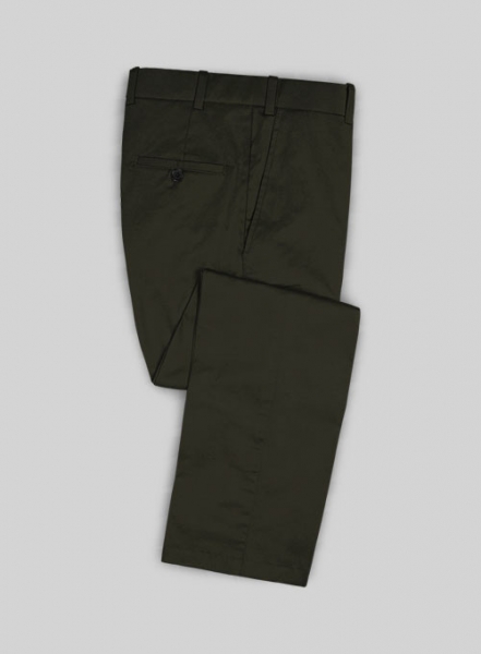 Dark Olive Green Chino Suit