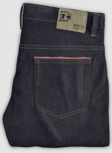 Selvedge Red White Denim Jeans - Raw Unwashed