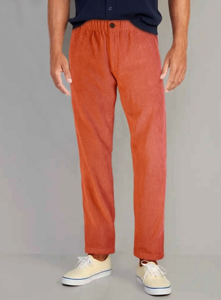 Easy Pants Burnt Orange Corduroy