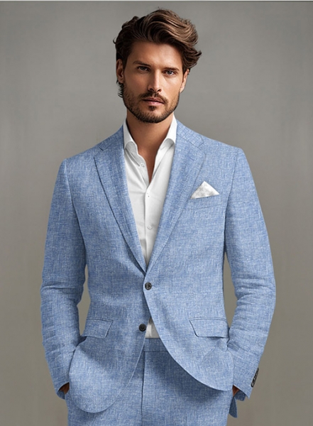 Desert Blue Linen Jacket