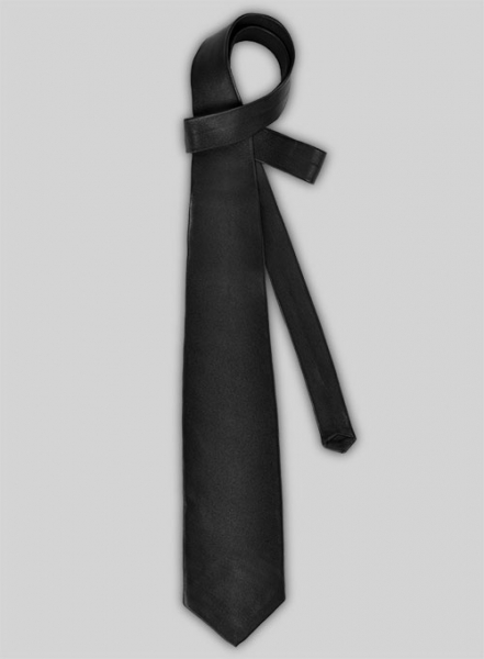 Black Leather Tie