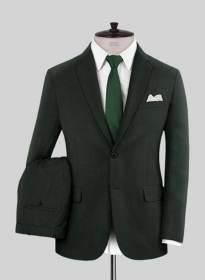 Scabal Dark Green Wool Suit