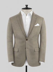 Reda Worsted Beige Pure Wool Jacket