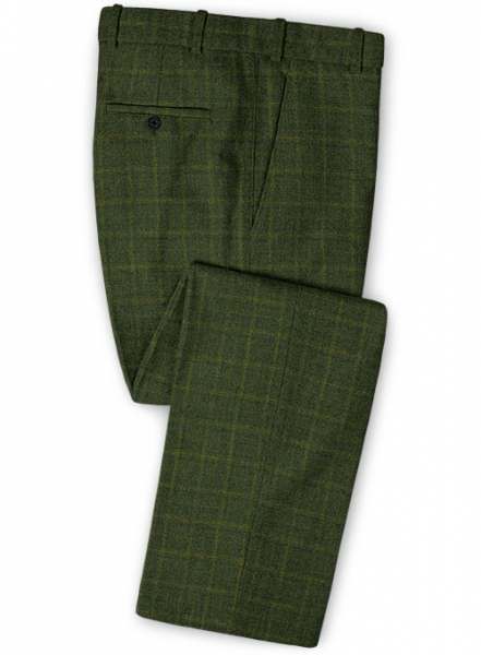 Vintage Milan Green Tweed Suit