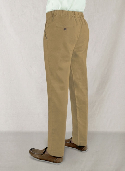 Easy Pants Tan Cotton Canvas