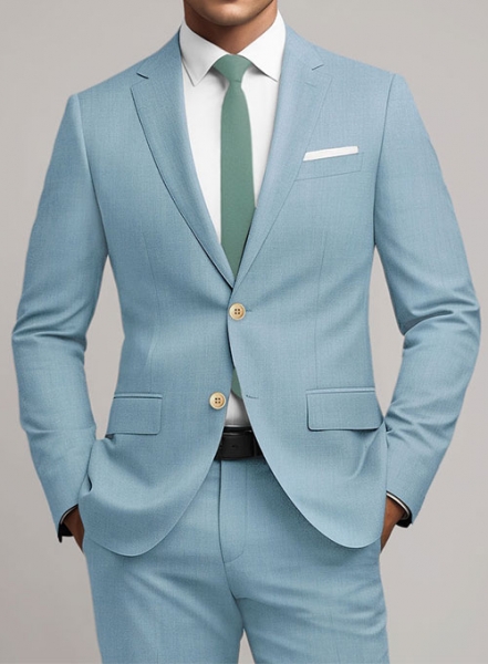 Scabal Sky Blue Wool Jacket