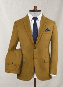 Italian Wool Cashmere Khaki Suit