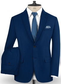 Scabal Prussian Blue Wool Suit