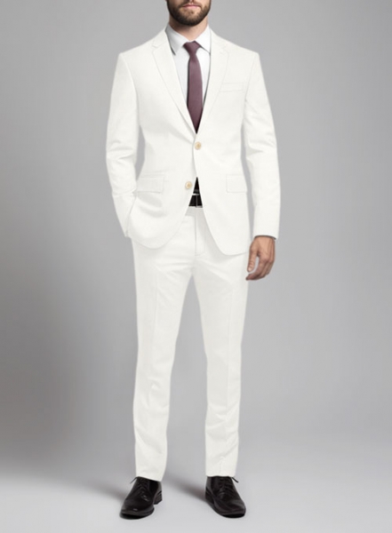 Scabal Ivory Wool Suit