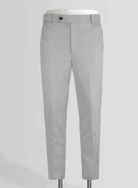 Ice Gray Cotton Power Stretch Chino Pants