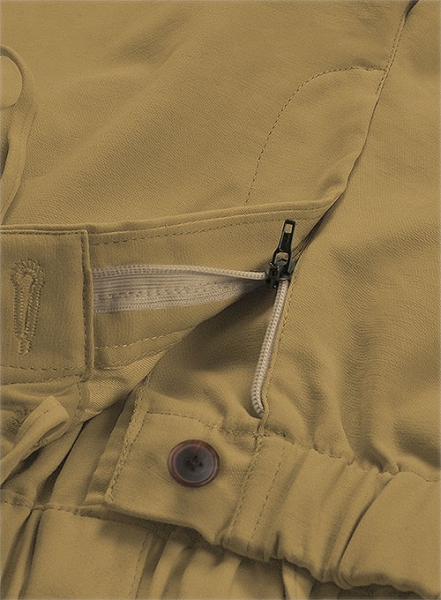 Easy Pants Khaki Cotton Canvas