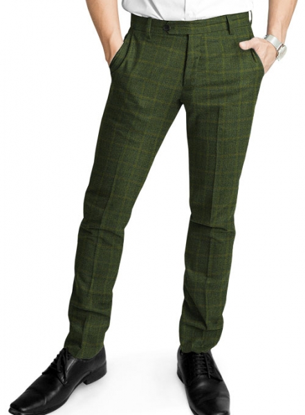 Vintage Milan Green Tweed Suit