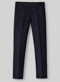 Solbiati Deep Blue Seersucker Pants