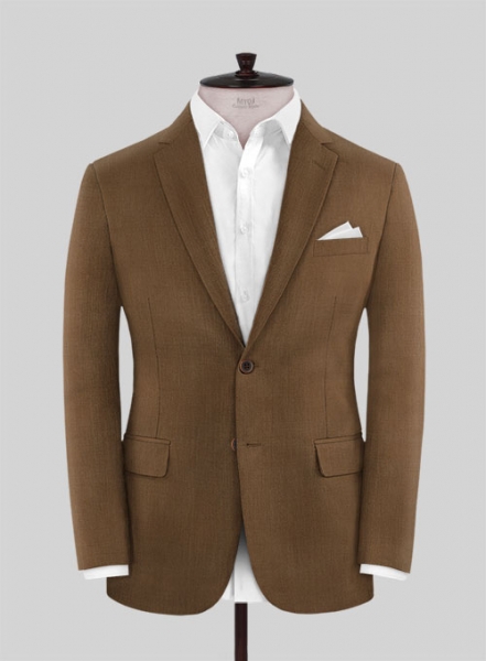 Scabal Sepia Brown Wool Jacket