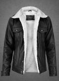 Leather Sherpa Jacket