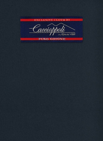 Caccioppoli Cotton Gabardine Dark Blue Jacket