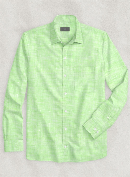 European Light Green Shirt - Full Sleeves