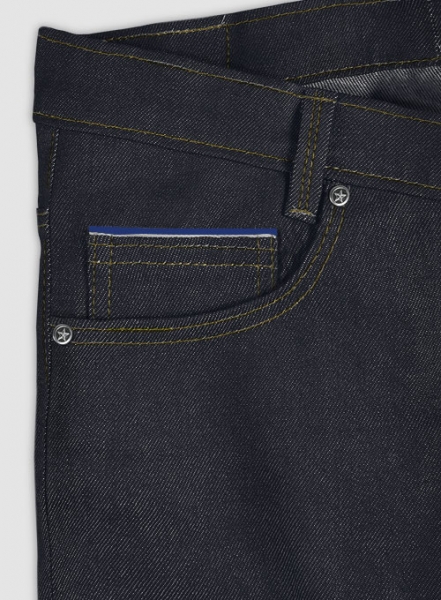 Selvedge Blue White Denim Jeans - Raw Unwashed