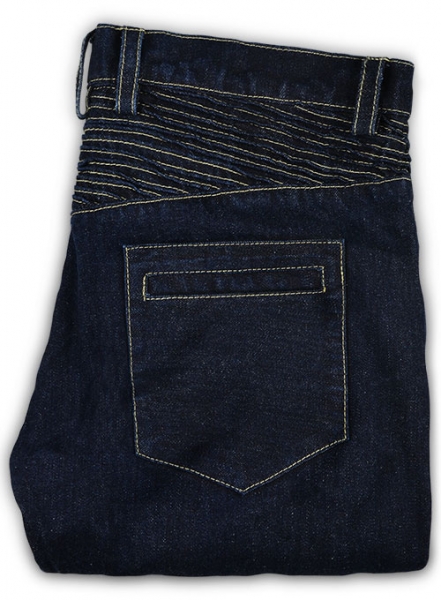 Dark Blue Biker Jeans #111