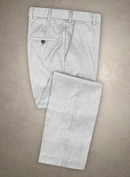 Light Gray Flannel Wool Pants