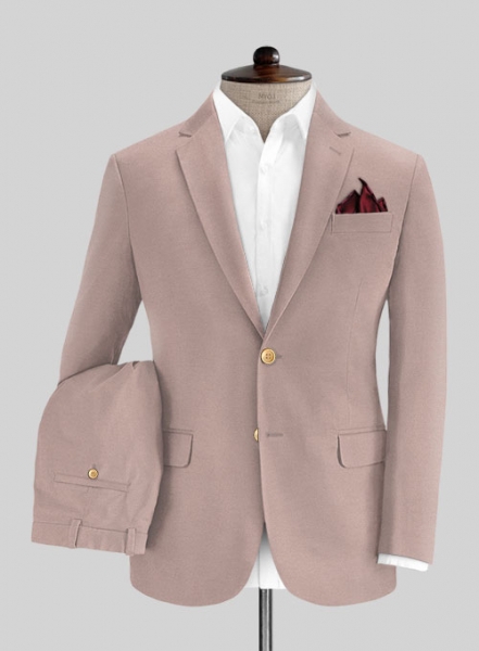 Light Mauve Stretch Chino Suit