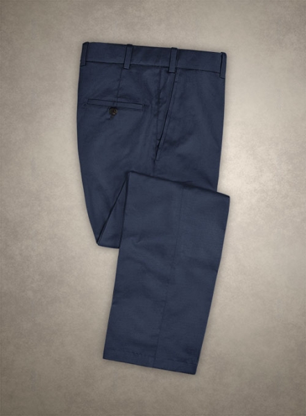 Caccioppoli Cotton Gabardine Marine Blue Suit