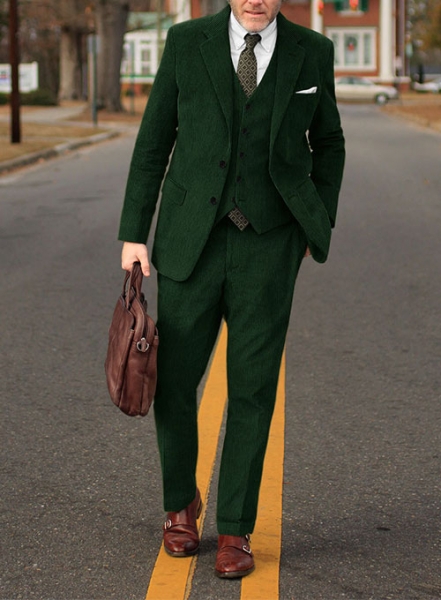 Green Corduroy Suit