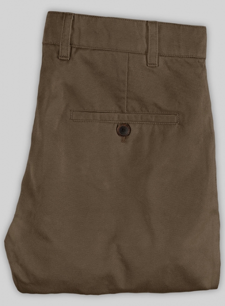 Stretch Summer Brown Chino Pants