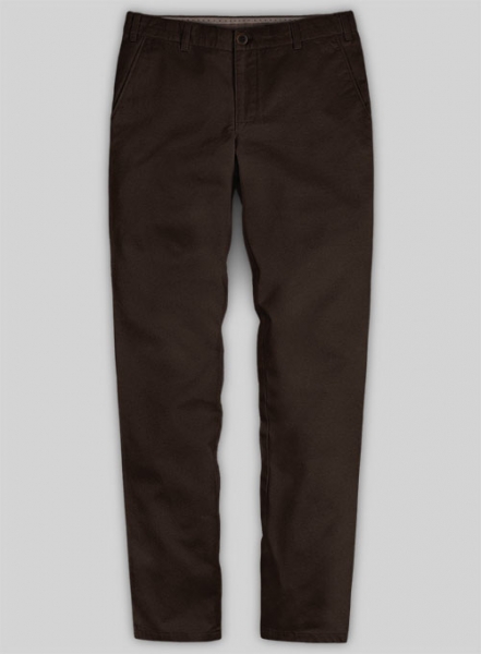 Caffe Brown Stretch Chino Pants