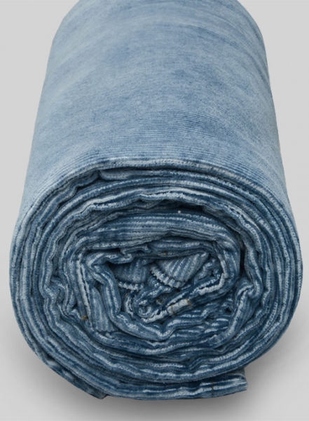 Indigo Corduroy Stretch Jeans - Stone Wash