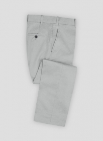 Ice Gray Cotton Power Stretch Chino Pants