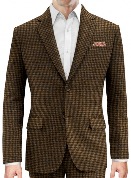 Houndstooth Tan Tweed Jacket